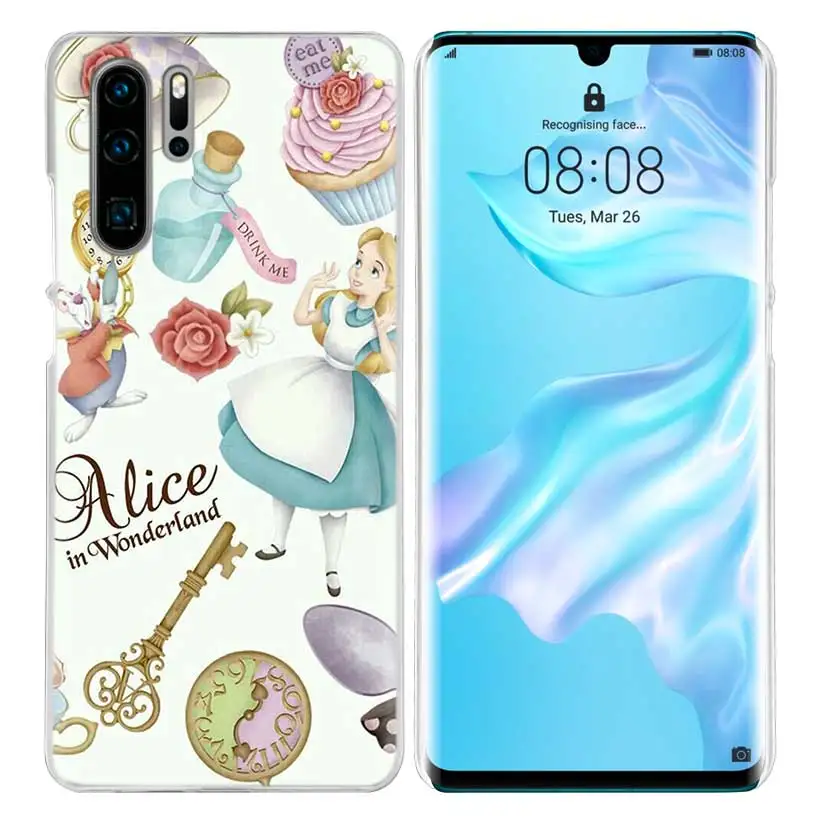 Чехол Alice in Wonderland для huawei mate 30 20 10 P20 P30 Lite Pro P Smart Y9 Prime Honor 8A 8X 10i PC Чехлы для телефона - Цвет: 04