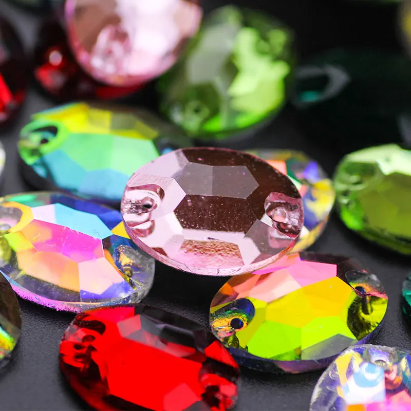 Прекрасные кристаллы AB Стразы для украшения с плоской задней поверхностью 2