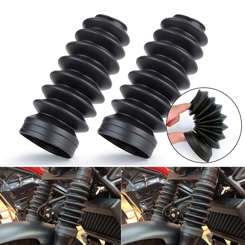 Fork Rubber Gaiters Boots For Honda Rebel 500 300 CMX300 CMX500 CMX 300 500 Accessories Front Fork Shock Absorber Dust Cover
