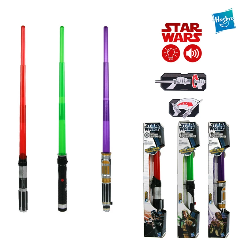 Hasbro Star Wars светильник сабля Анакина с Дартом Вейдером из монах/бен Косплей боевой