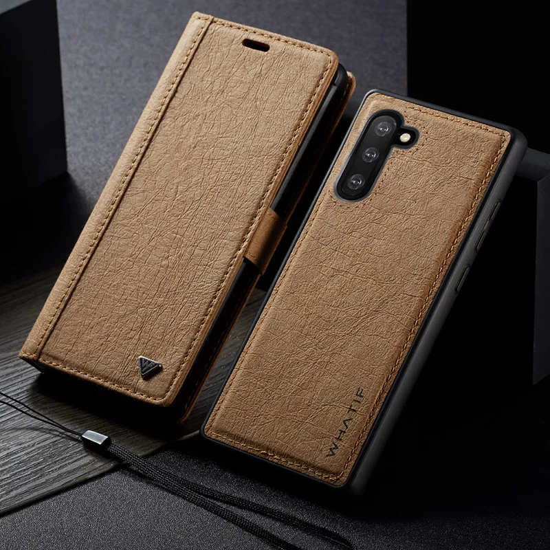 Для samsung Galaxy S8 S9 S10 E Note10 Plus Note 10 9 8 10+ чехол на магните флип-кошелек из крафт-бумаги чехол-книжка Съемная задняя крышка