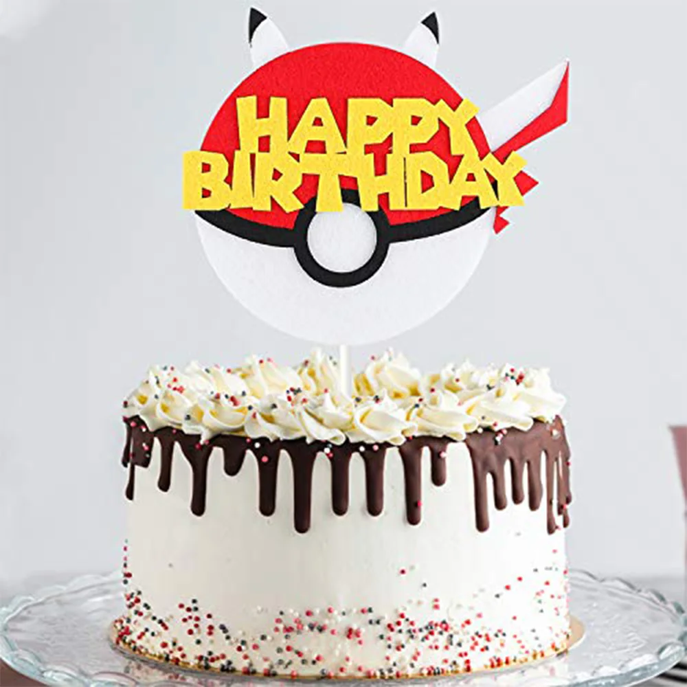 

Cartoon Cake Topper Video Game Party Cake Decoration Supplies Inspired Birthday Baby Shower Cake Topper for Boy and Girl