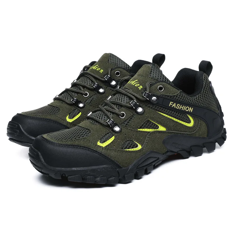 Men's Outdoor Sports Hiking Shoes Breathable Non-Slip Wear-Resistant Travel Sneakers Fashion Trend Walking | Спорт и развлечения