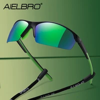 aielbro new cycling eyewear sets mens sunglasses polarized glasses cycling sunglasses for sports tr 90 sunglasses for men