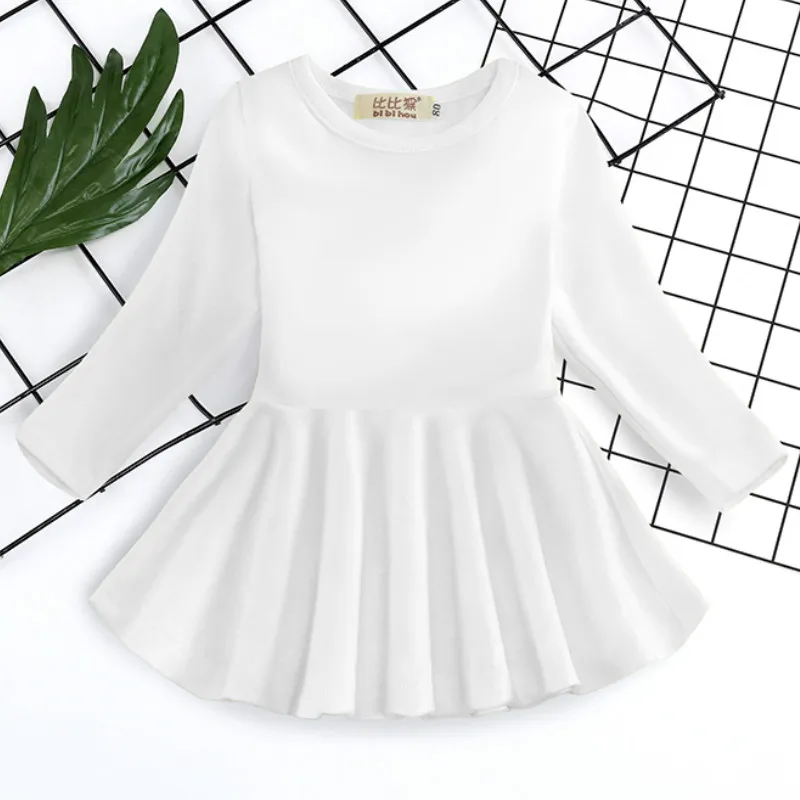 FD377-White Одежда с Минни Маус для новорожденных девочек комплект одежды в горошек для детей костюм из футболки и штанов верхняя одежда для маленьких девочек спортивный костюм, комплекты одежды - Цвет: FD377-White
