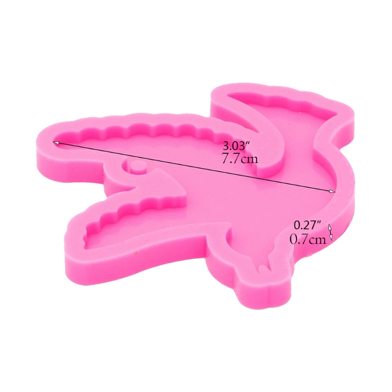 

DIY Crafts Keychain Epoxy Resin Mold Jewellery Necklace Pendant Silicone Mould K3ND