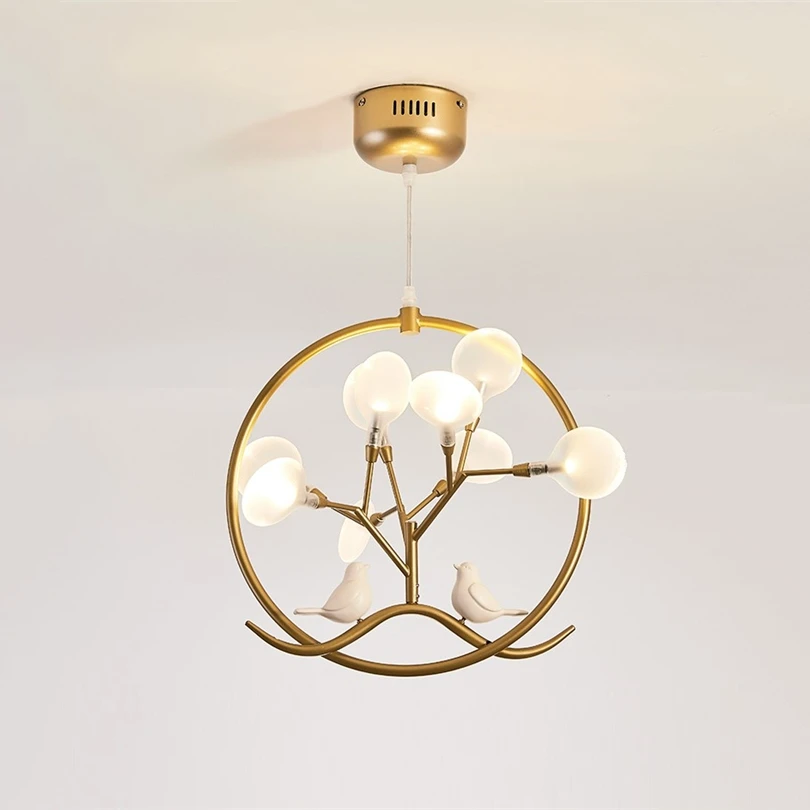 

Nordic Modern LED Pendant Lights Hanging Bedroom Study Bird Lamp Aisle Fitting Room Balcony Creative Restaurant Lighting Fixture
