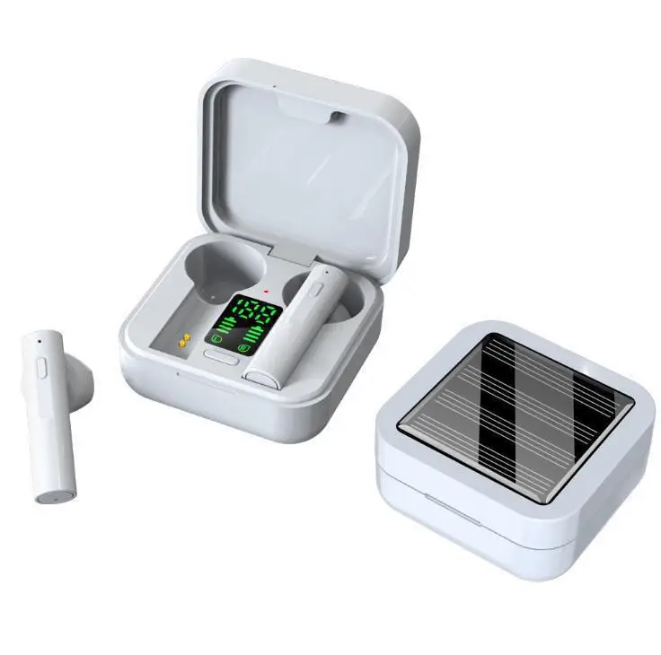 

AIR6 Plus TWS Bluetooth 5,0 беспроводная гарнитура с солнечной зарядкой, наушники, бинауральные звонки, шумоподавление, спортивные мини-наушники