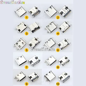 10model 60pc micro usb type c connector jack charging dock port plug type c socket female jack for xiaomi huawei nokia htc etc free global shipping