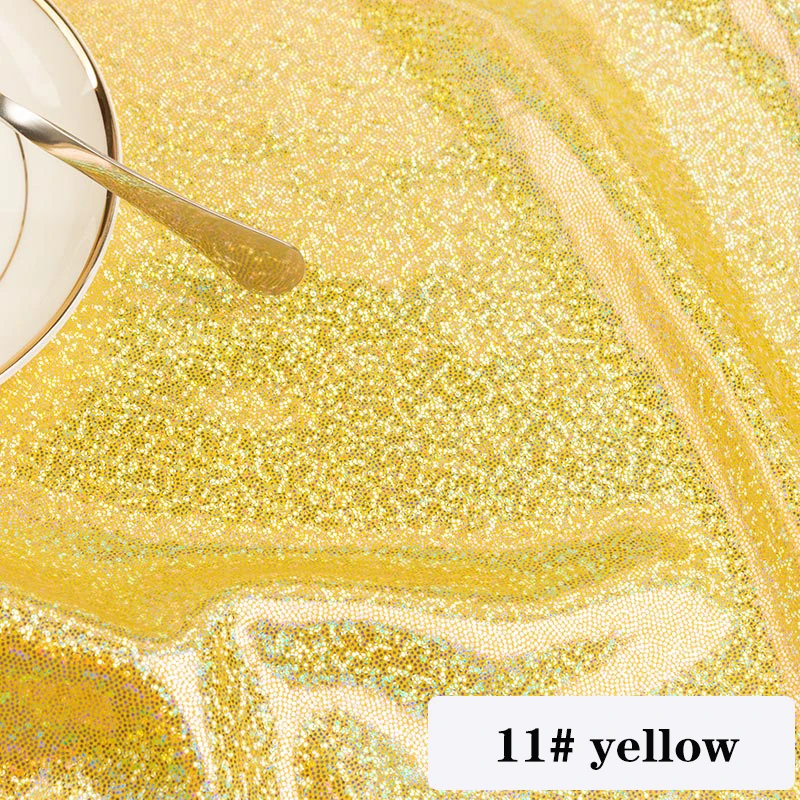 yellow 160X100 см стрейч танцевальная сцена блестящая ткань Африканский Tissus лоскутное Тюль Свадебные вечерние украшения марлевая ткань - Цвет: yellow