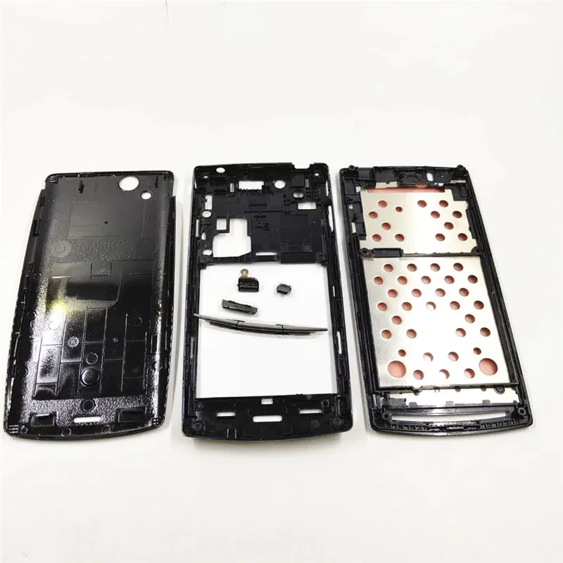 Передний средний корпус + Крышка батарейного отсека рамка Боковая кнопка для Sony