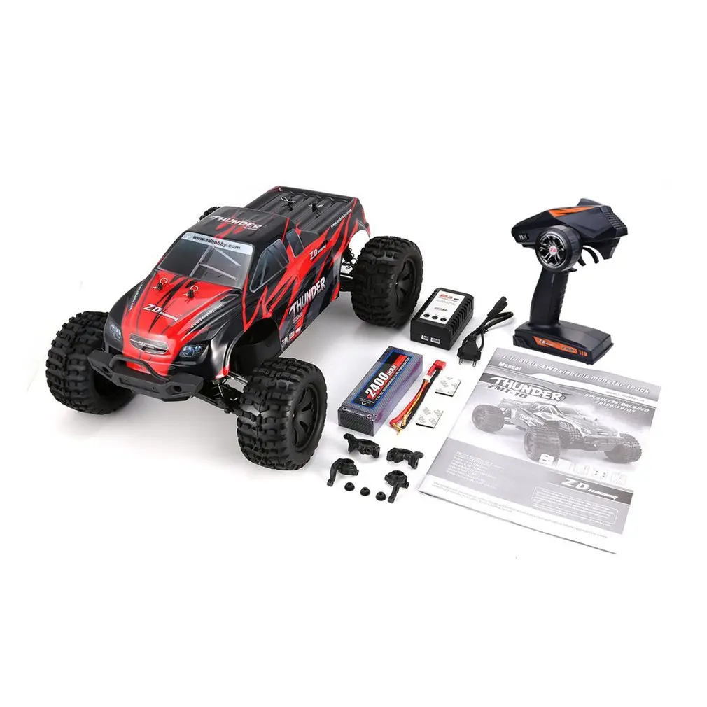 1/10 бесщеточный гоночный автомобиль на радиоуправлении Thunder 4WD 70 км/ч