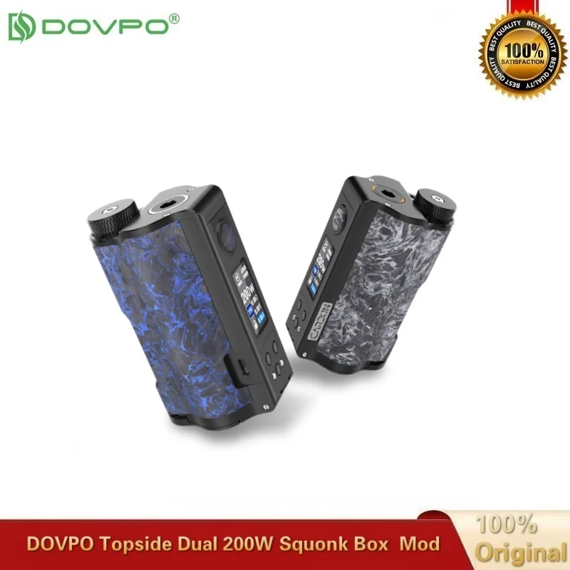 Оригинальная электрическая сигарета DOVPO Topside с двойным Карбоновым модулем Squonk 200