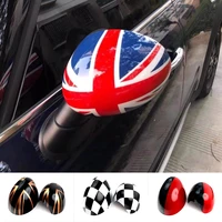 car side door mirror cover caps for mini cooper one s jcw f54 f55 f56 f57 f60 2015 2019 rearview mirror protective sticker shell