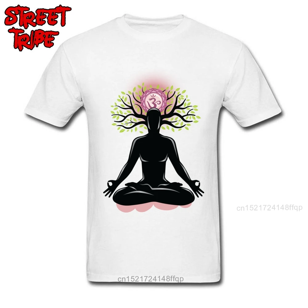 Новая мужская футболка Om для медитации футболки с 3D принтом круглым вырезом