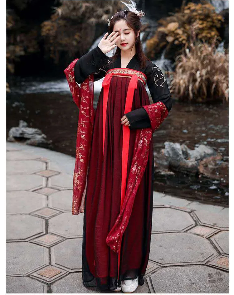 Волшебный Древний китайский костюм для женщин с вышивкой девочек Китайская