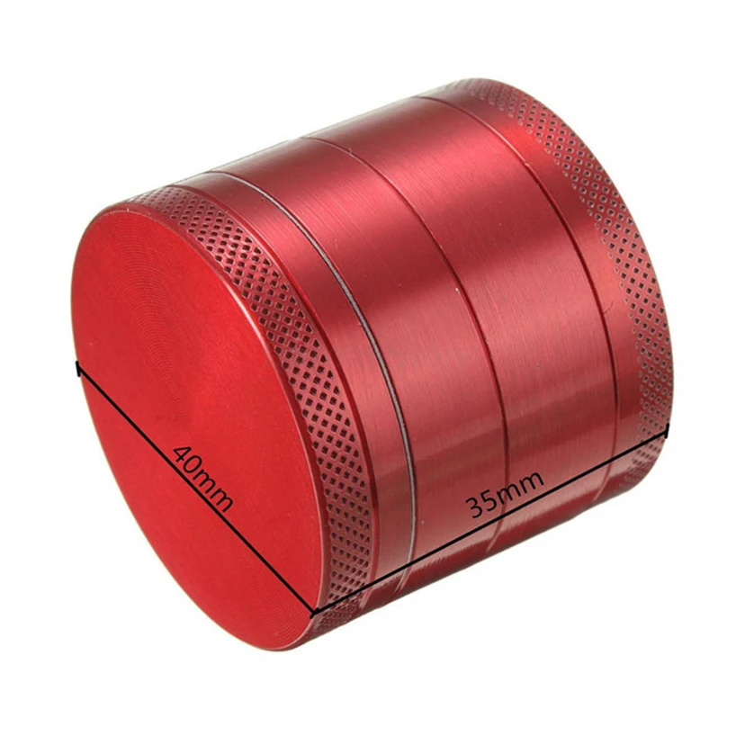 40 мм цинковый сплав травяной измельчитель табака резак для сорняков 4 слоя дыма