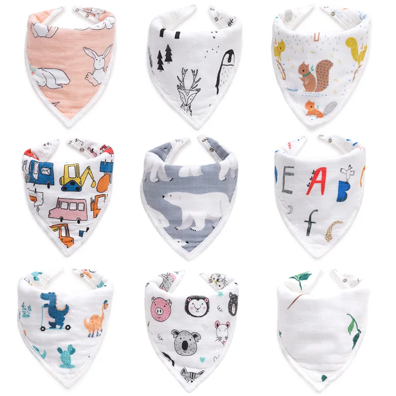 Детские мягкие нагрудники для ребенка треугольные банданы новорожденных