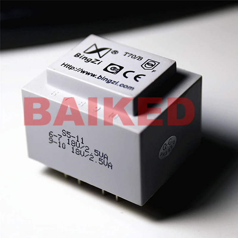 BingZi трансформатор DIp-6 T70/B S5-11 6-7 18V/2.5VA 9-10 1-5 220V/50HZ на складе | Строительство и ремонт