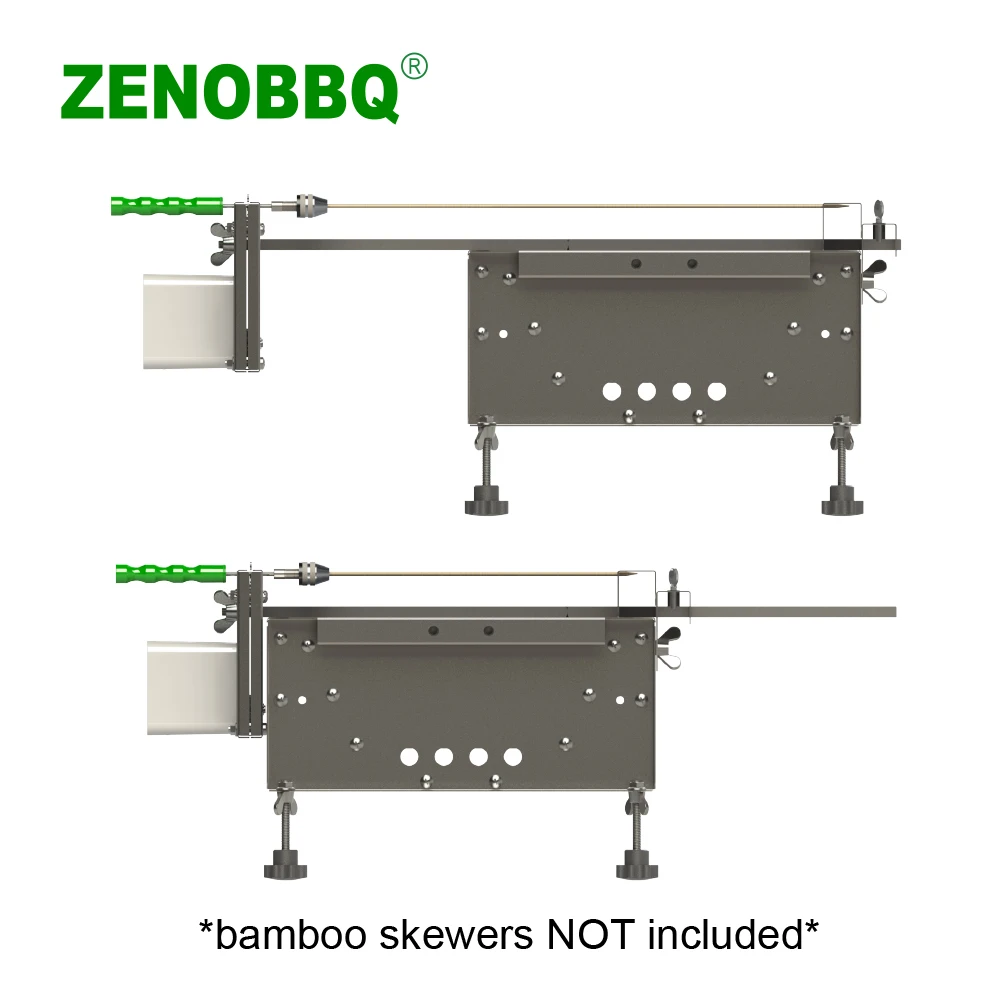 Угольный Гриль ZENOBBQ 8 шт. вращающаяся гриль для жарки барбекю Уличное