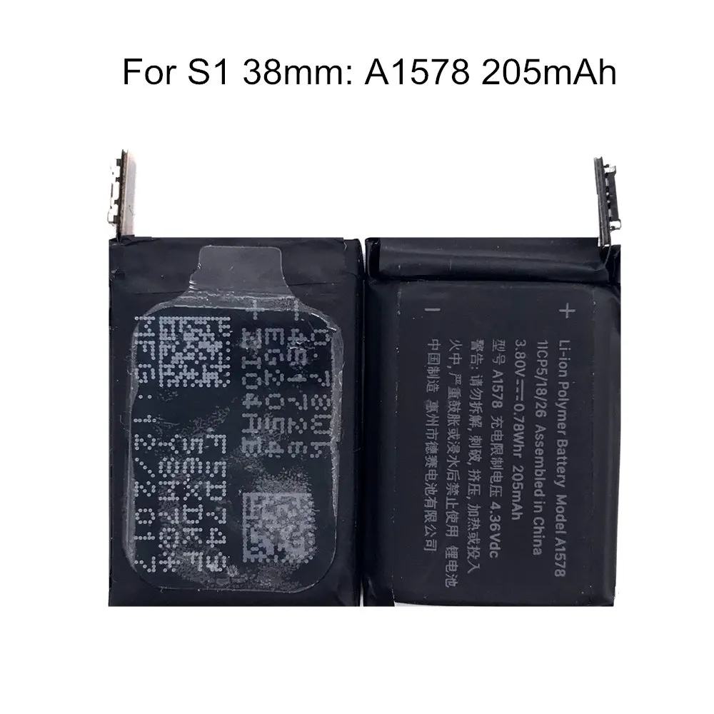 series 1 38mm a1578 A1579 A1578 A1760 A1761 Батарея Series 1 Series 2 38 мм 42 мм реальные Ёмкость Series1 Series2 батареи - Цвет: series 1 38mm a1578