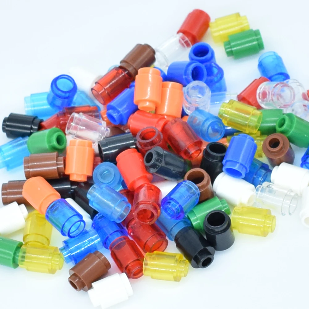 Кубики 1X1 круглый цилиндр строительные блоки DIY обучающие игрушки совместимы |