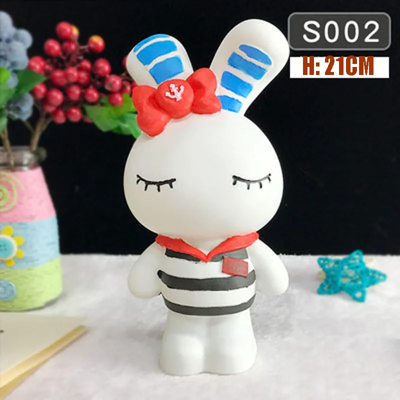 DIY живопись принцессы кролика динозавра копилка монетница кукла рисунок