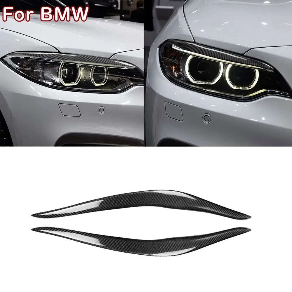 1 пара наклейки для передних фар из углеродного волокна BMW F87 M2 F22 F23 218i 220i 228i M235i M240i M