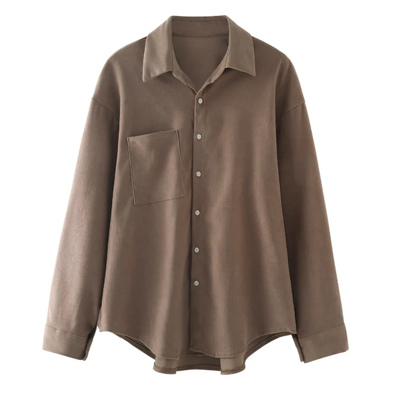 

Shirt female design sense fashion port style retro 2021 spring new high-quality light mature chic top