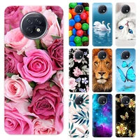 case cover for xiaomi redmi note 9t case painted tpu cover flower silicone phone cases for redmi note 9t 5g note9t 9 t bumper