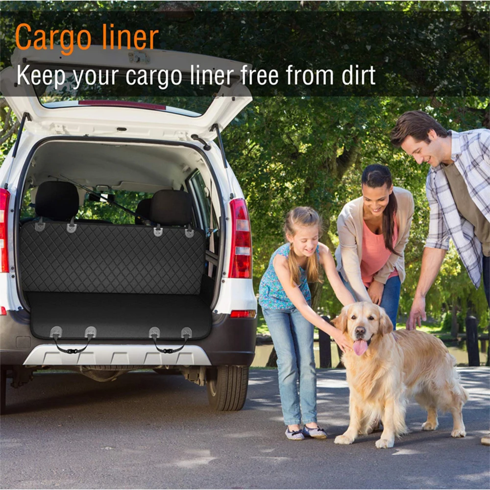 Lanke Dog Back Seat Cover Protector Waterproof Scratchproof Nonslip Hammock for Dogs, Against Dirt and Pet Fur Car Seat Covers
