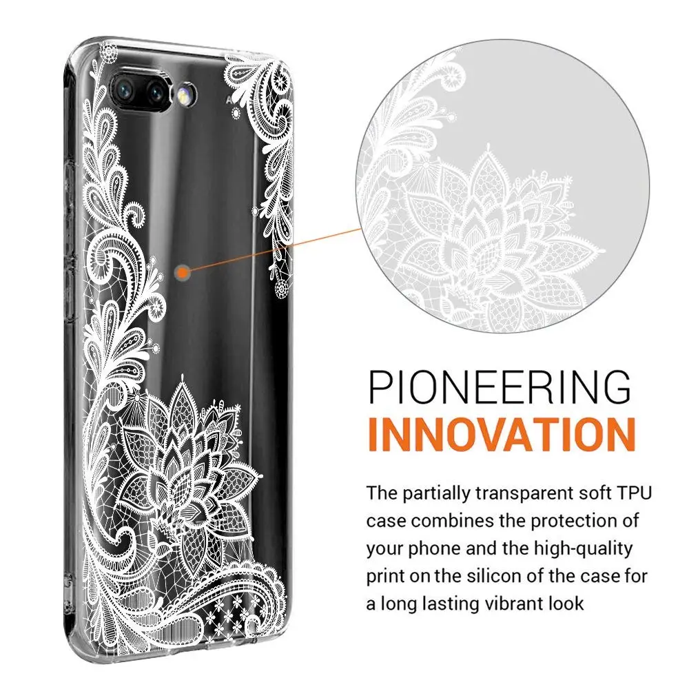 Ultra Thin Lace Flower Painted Clear Soft TPU Silicone Protective Back Cover Skin for Galaxy S6 S7 S8 S9 S10 S20 S21 Note 10 20 images - 6
