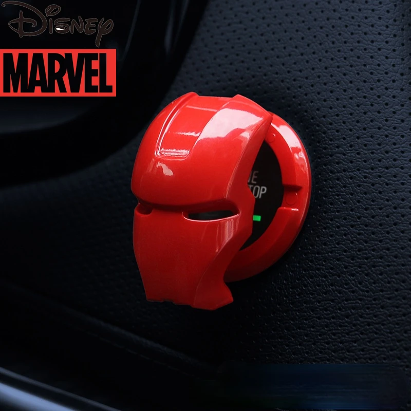 

Marvel Iron Man Car One Button Start Button Decorative Protective Cover Stickers Ignition Device Switch Decorative Stickers