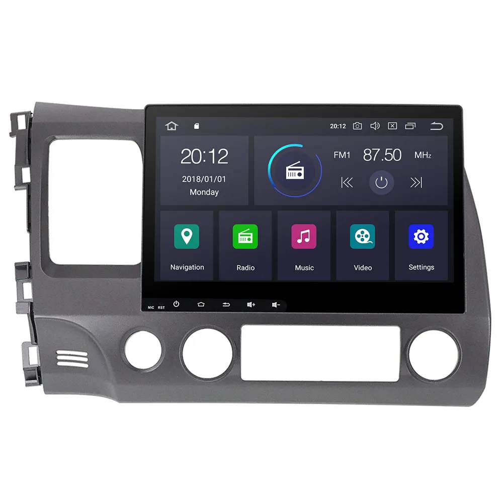 Автомобильная навигация Aotsr Android 8. 1 4 Гб + 64 ГБ DVD-плеер для Honda Civic 10 0-2006
