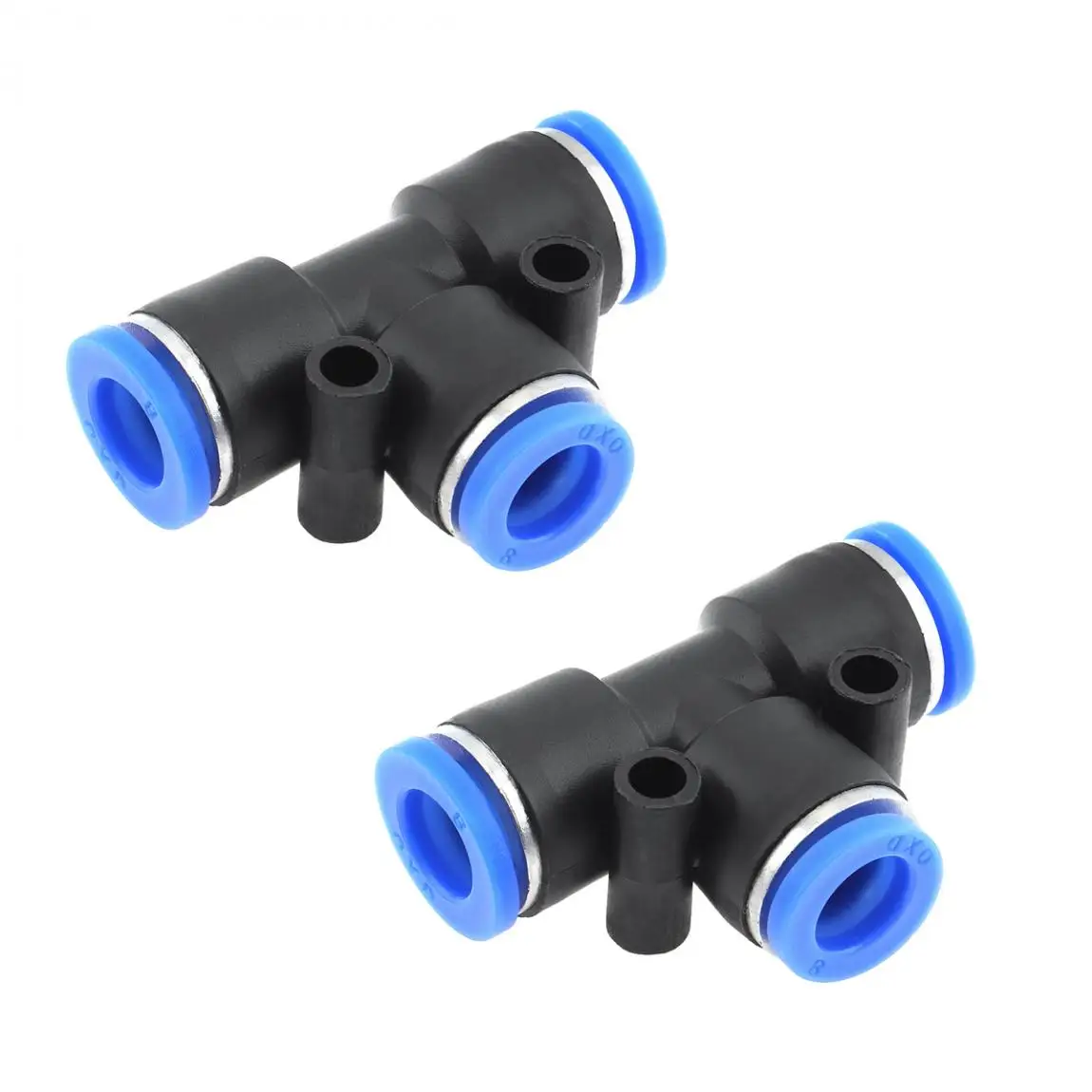 Фитинги 2 шт./лот 8 мм Т образная пластиковая трехсторонняя пневматическая