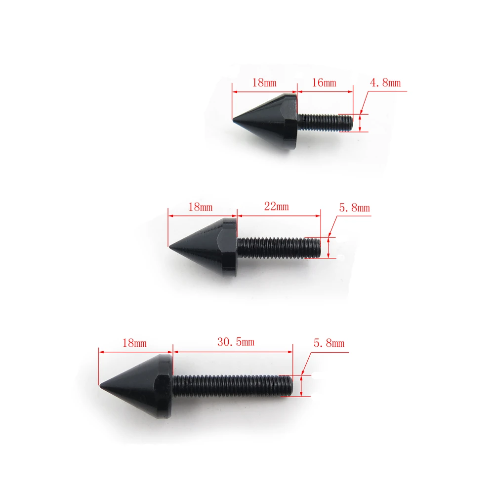 Aftermarket Бесплатная доставка мотоцикла Черный Спайк обтекателя Болты для Kawasaki 2003
