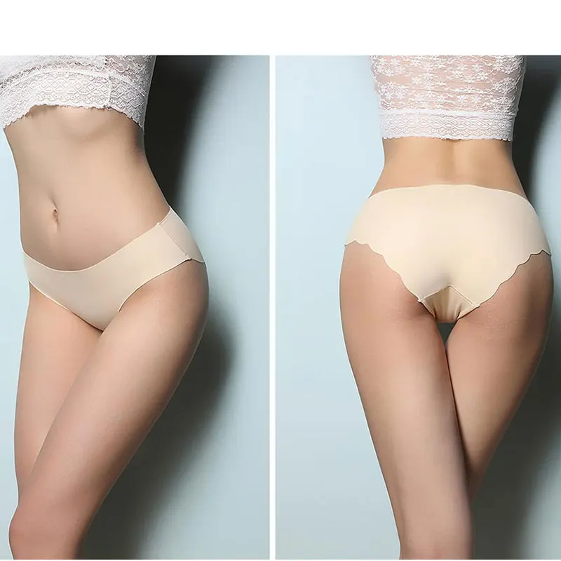 1/3 шт. леди Для женщин бесшовные трусики Ice Silk удобные трусы нижнее белье стринги