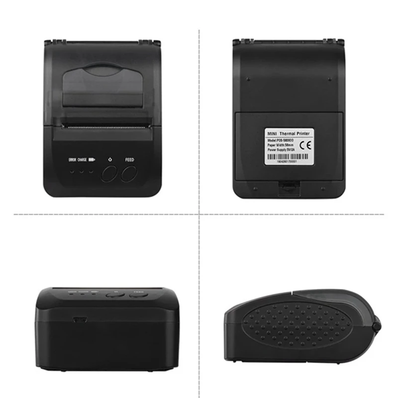 1809DD 58 мм Bluetooth Термальный чековый принтер POS порт возможность для Android IOS Windows и 5890T