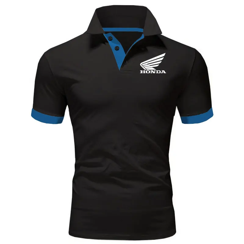 

Мужская рубашка-поло с коротким рукавом, в стиле Honda