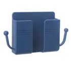 Настенная стандартная коробка для хранения с двумя крючками, стеллаж для хранения панели дистанционного управления, чехол для хранения кондиционера, держатель для телефона