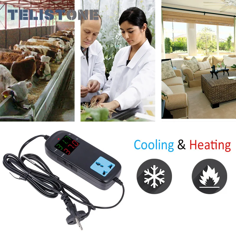 mh 2000 ac90v 250v quality electronic thermostat led digital breeding temperature controller thermocouple thermostat free global shipping
