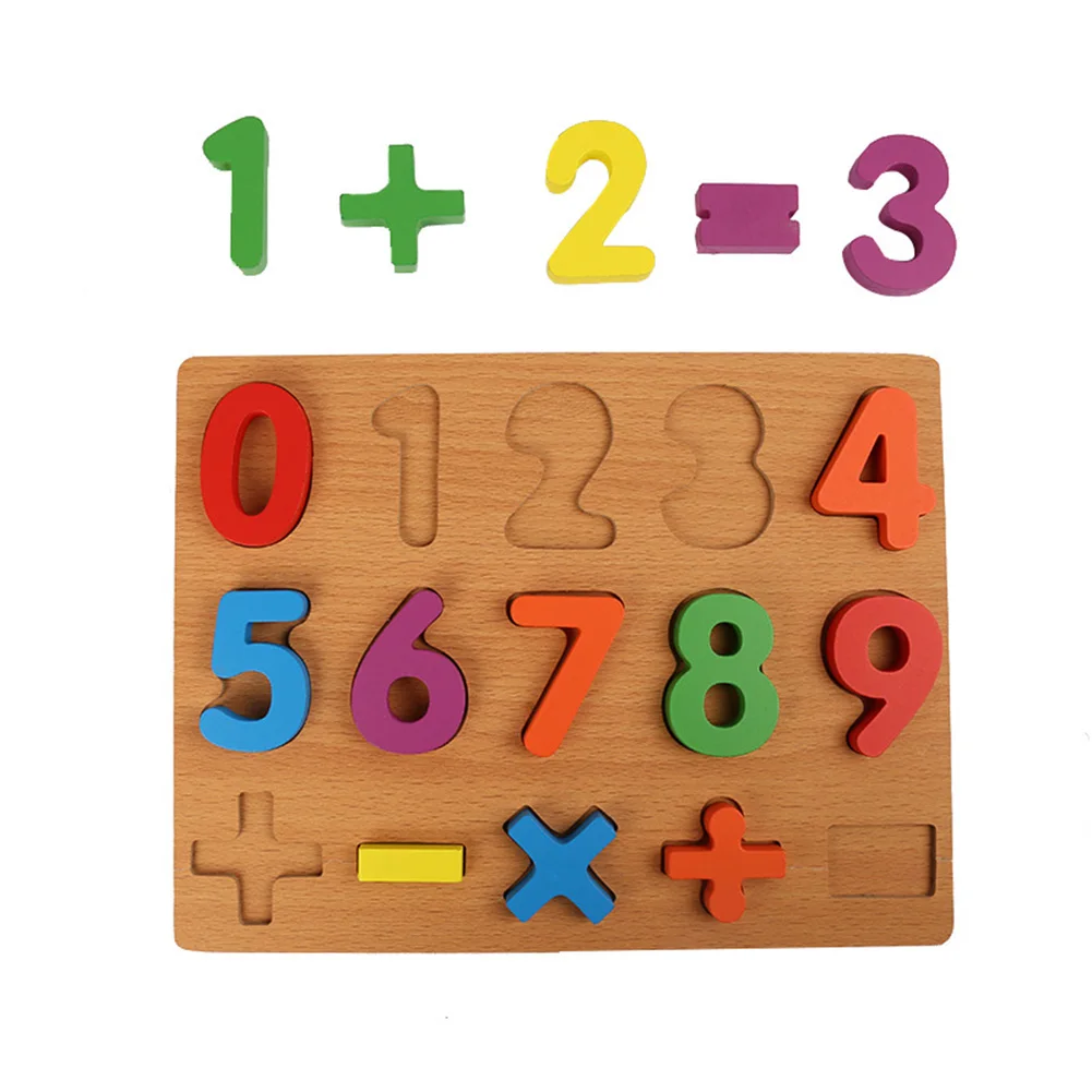 

Children's Jigsaw Puzzle 3D Children's Cognitive Alphanumeric Hand Grasping Board Early Education Toys Children's Wooden Toys