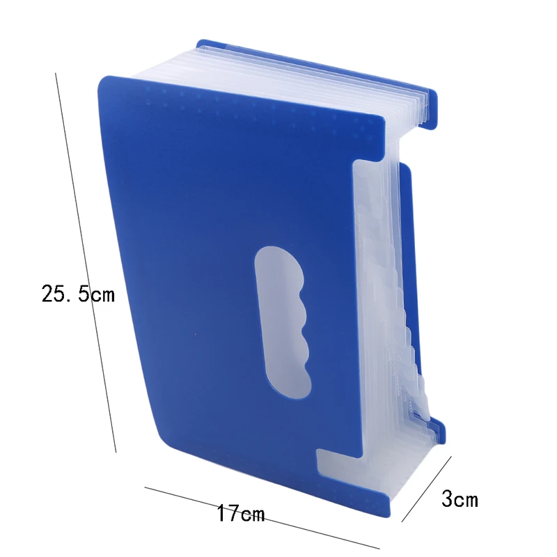 Стоящая телескопическая папка для хранения 13 слоев A5 прозрачная канцелярские