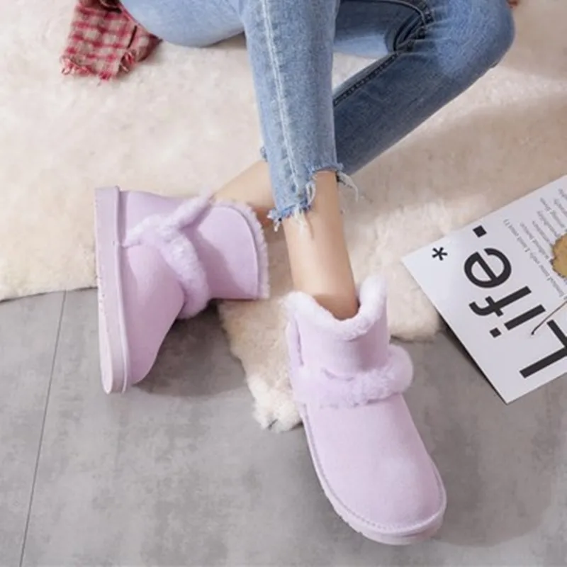 

New Arrival Genuine Sheepskin 2019 Real Sheepskin Women's Winter Classic Woman Snow Boots Ankle Women Boots Women Shoes