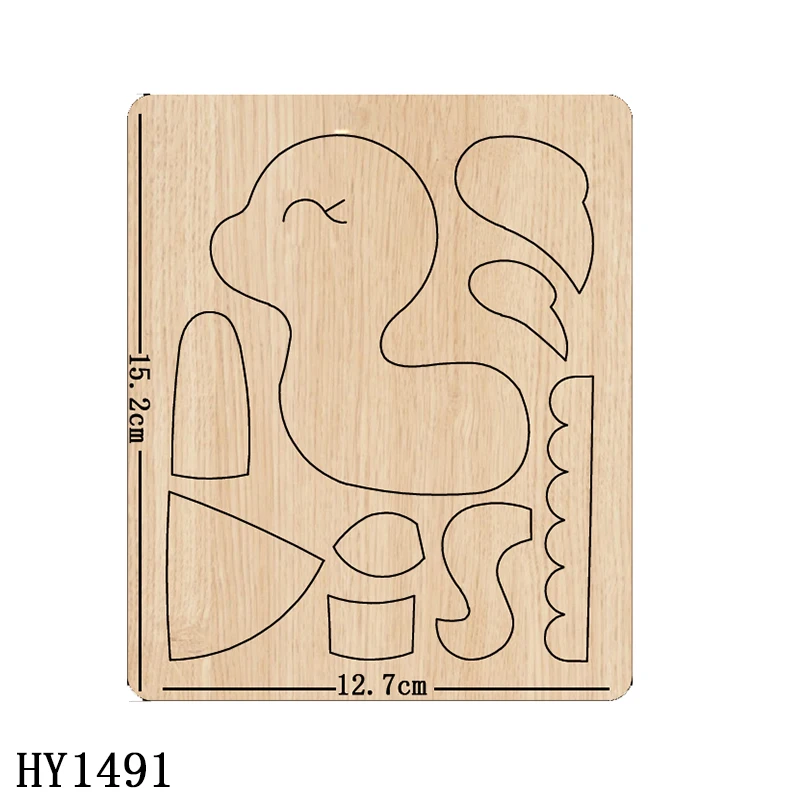 

Unicorn Cutting Dies HY1491 Wooden Dies Suitable for Common Die Cutting Machines on the Market
