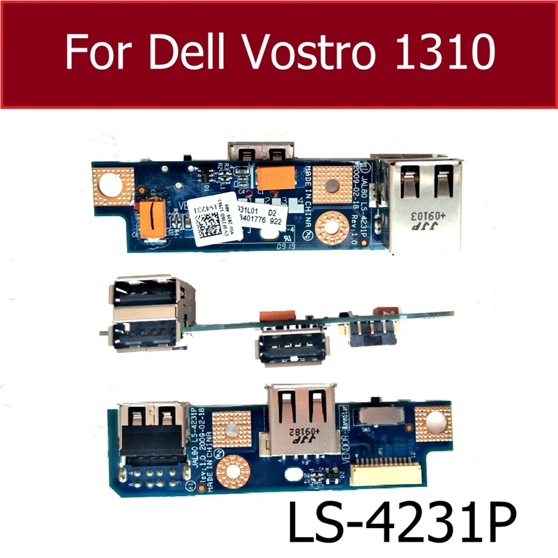 

USB-плата для ноутбука Dell Vostro 1310, JAL80 LS-4231P 0F2360 CN-0F2360 0P397F, USB-зарядка, зарядная плата, запасные части