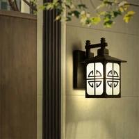 sarok outdoor wall led light fixture black waterproof decorative patio wall lamp for porch garden corridor balcony
