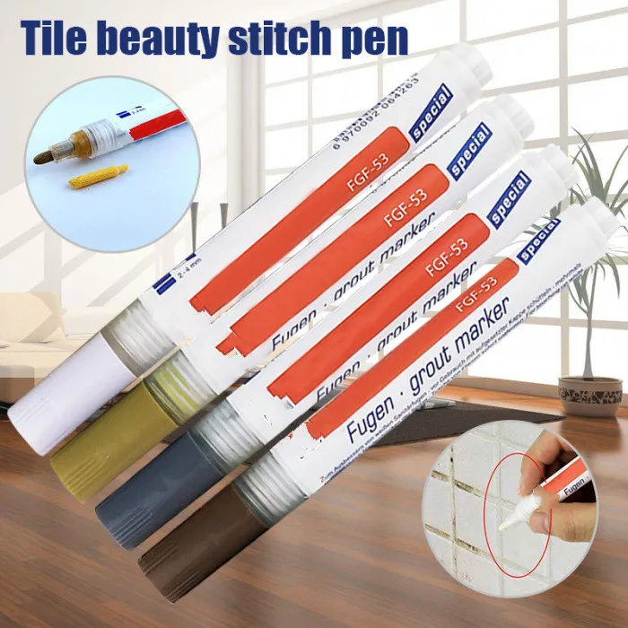 

Fast Drying Anti Mould Marker Instant Portable Tiling Professional Bathroom Tile Repair Water Resistant Kitchen Grout Pen Renew