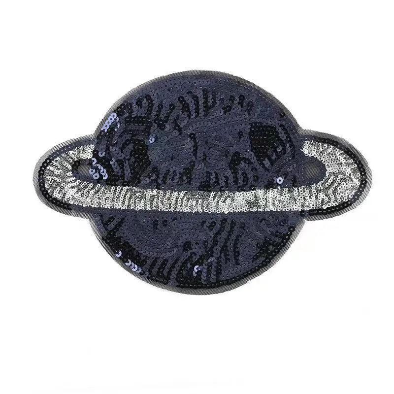 

Planet large patch stickers PET sequins clothing accessories e-commerce source sequin embroidery cloth stickers