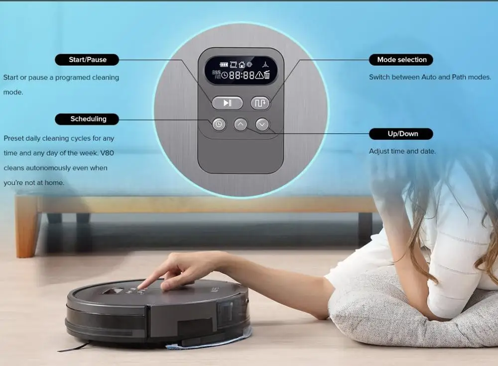 Робот пылесос ILIFE умный путь планирования и время для очистки управления romte